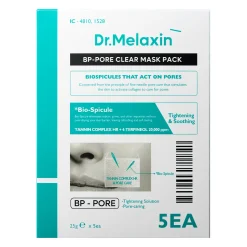 Dr.Melaxin - BP Pore Clear Mask Pack - Zestaw Oczyszczających Masek do Twarzy w Płachcie - 5x25g