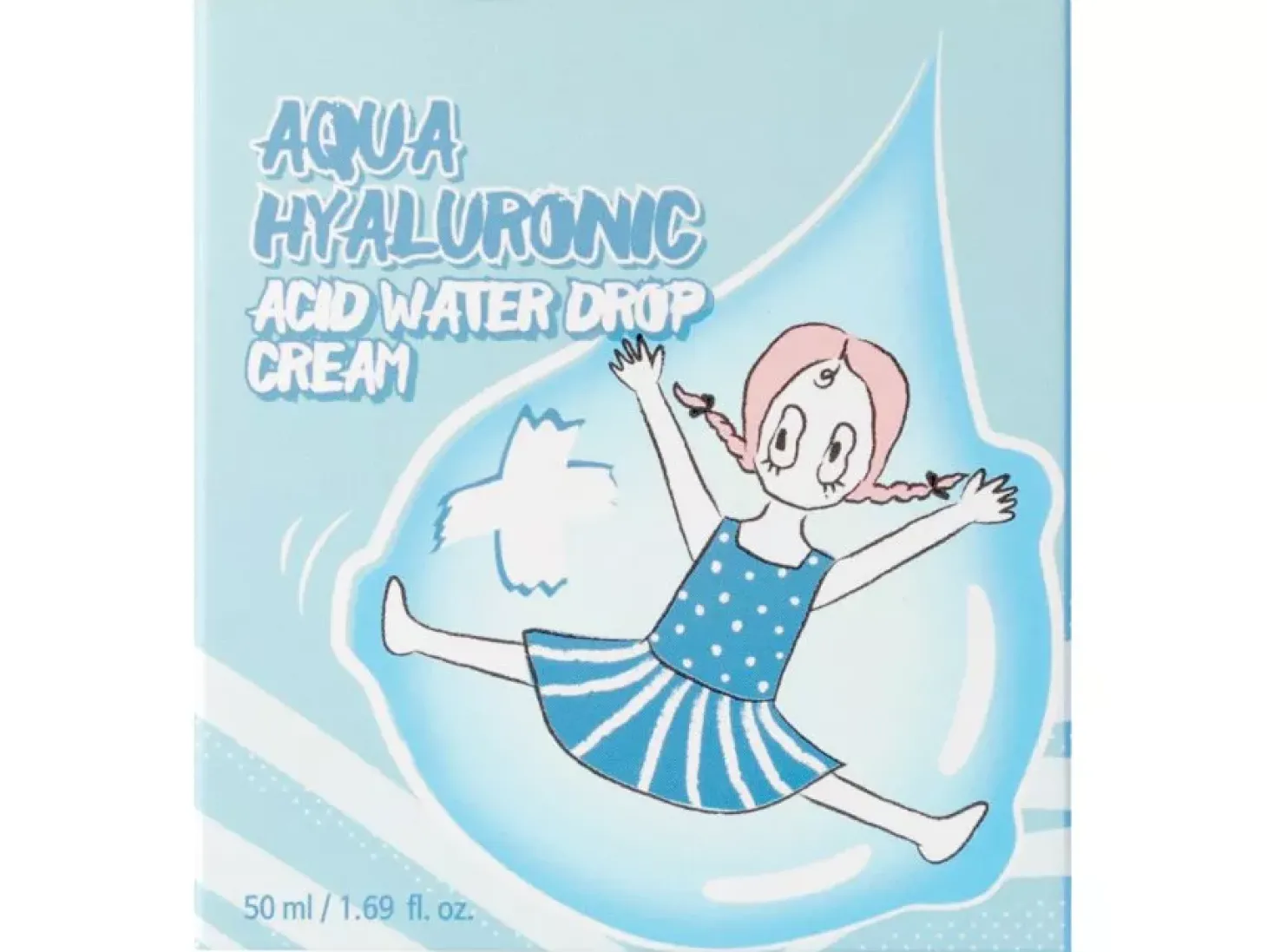Elizavecca - Aqua Hyaluronic Acid Water Drop Cream - Nawilżający Krem z Kwasem Hialuronowym - 50ml