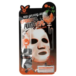 Elizavecca - Red Ginseng Deep Power Ringer Mask Pack - Maska w Płachcie z Żeń-Szeniem - 23ml