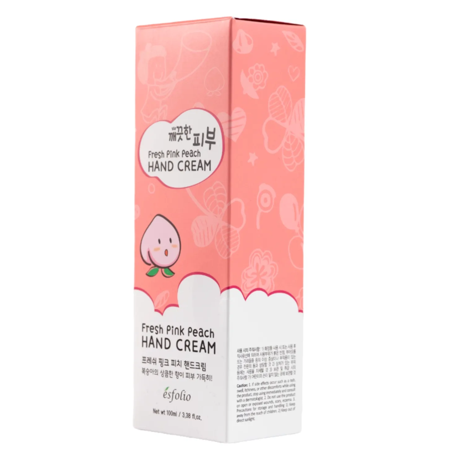 Esfolio - Fresh Pink Peach Hand Cream - Odświeżający Brzoskwiniowy Krem do Rąk - 100ml