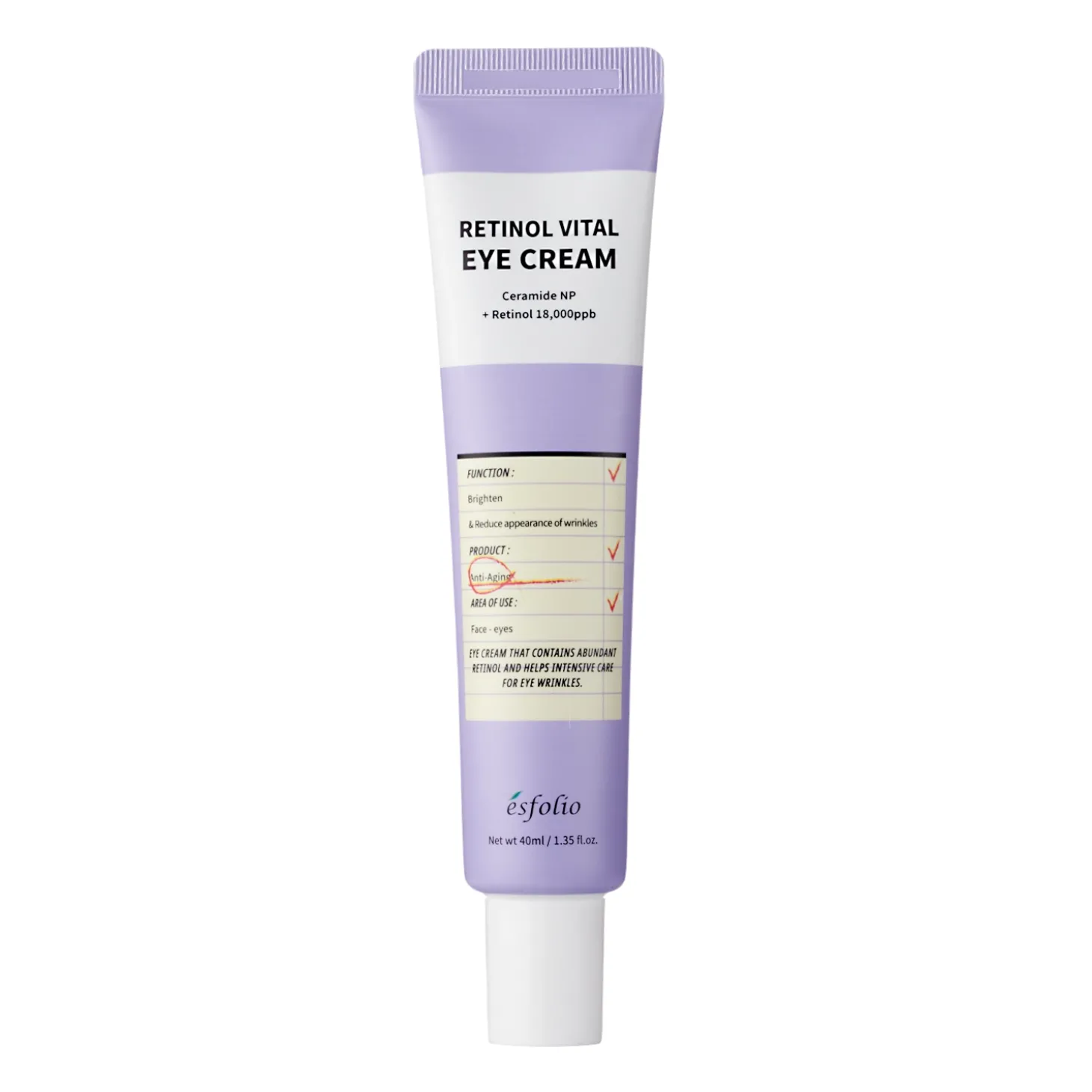 Esfolio - Retinol Vital Eye Cream - Krem pod Oczy z Retinolem - 40ml