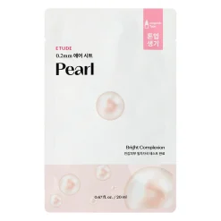 Etude House  - 0.2mm Therapy Air Mask - Pearl - Wygładzająco - Rozświetlająca Maseczka -  20ml