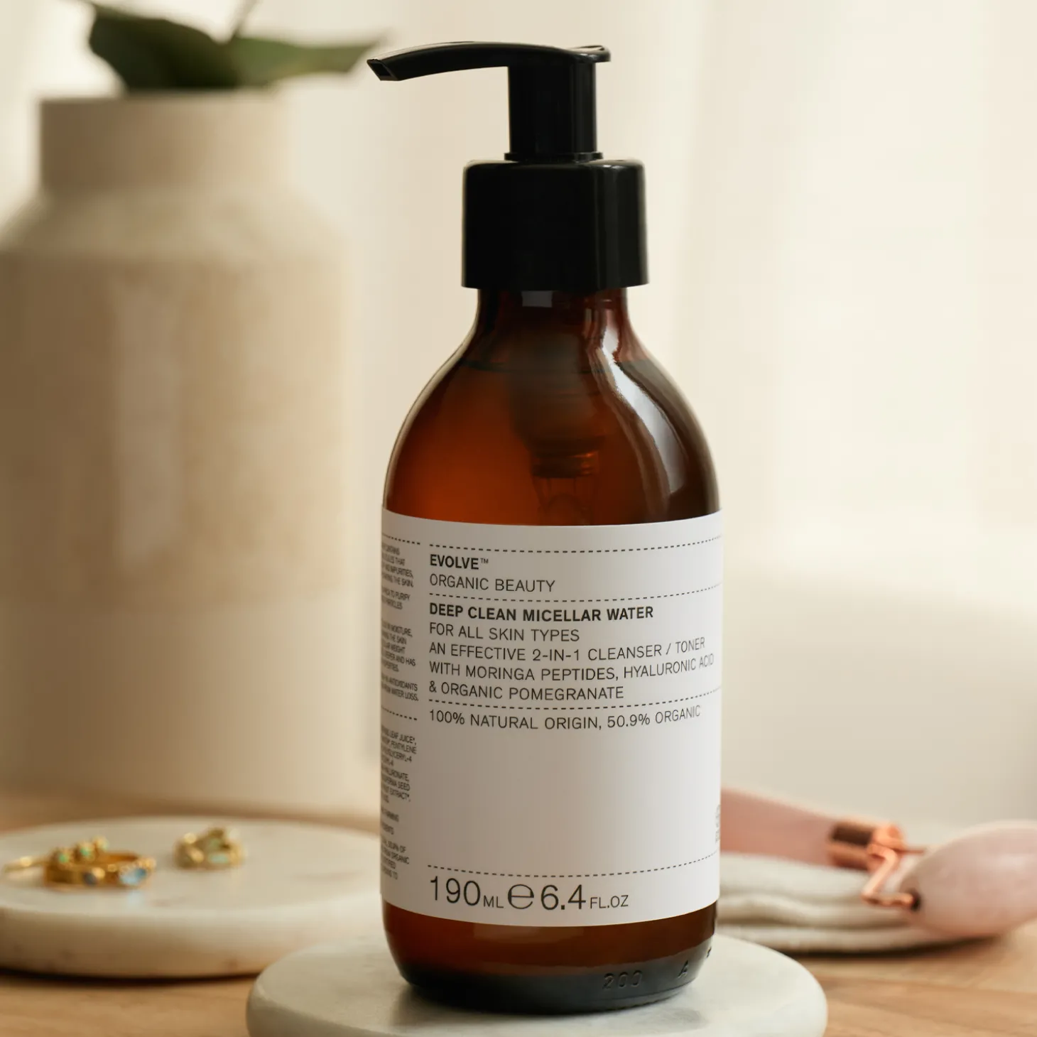 Evolve Organic Beauty - Deep Clean Micellar Water - Organiczna Nawilżająca Woda Micelarna - 190ml
