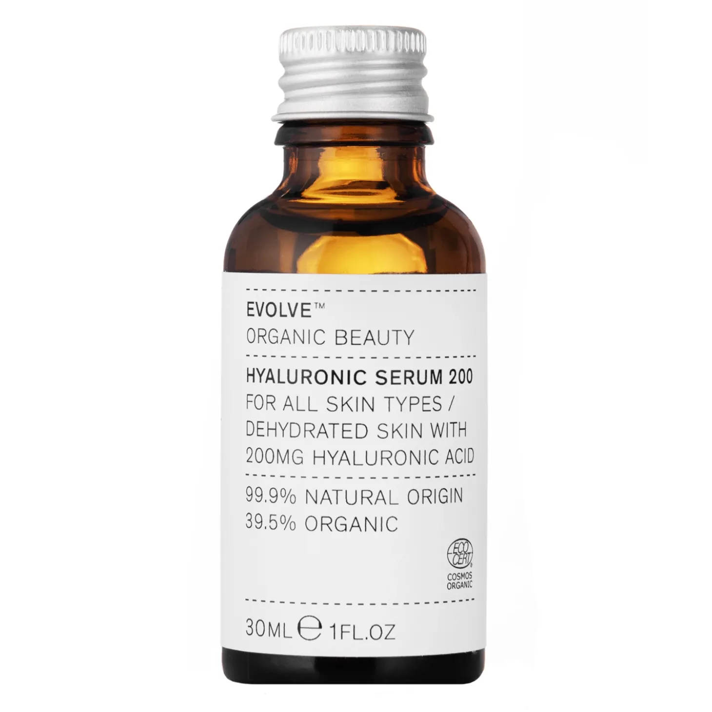Evolve Organic Beauty - Hyaluronic Serum 200 - Nawilżające Serum z Kwasem Hialuronowym - 30ml
