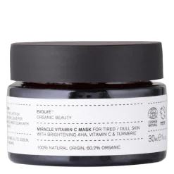 Evolve Organic Beauty - Miracle Vitamin C Mask - Rozświetlająca Maska do Twarzy z Witaminą C - 30ml