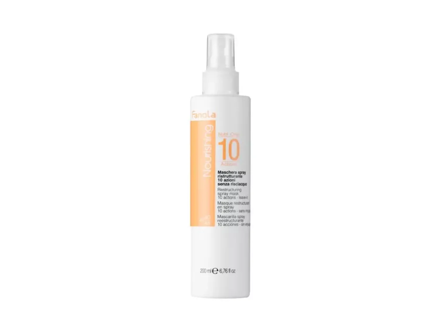 Fanola - Nutri Care - 10 Action Spray Leave-in Mask - Regeneracyjno-Nawilżająca Maska do Włosów w Sprayu bez Spłukiwania - 200ml