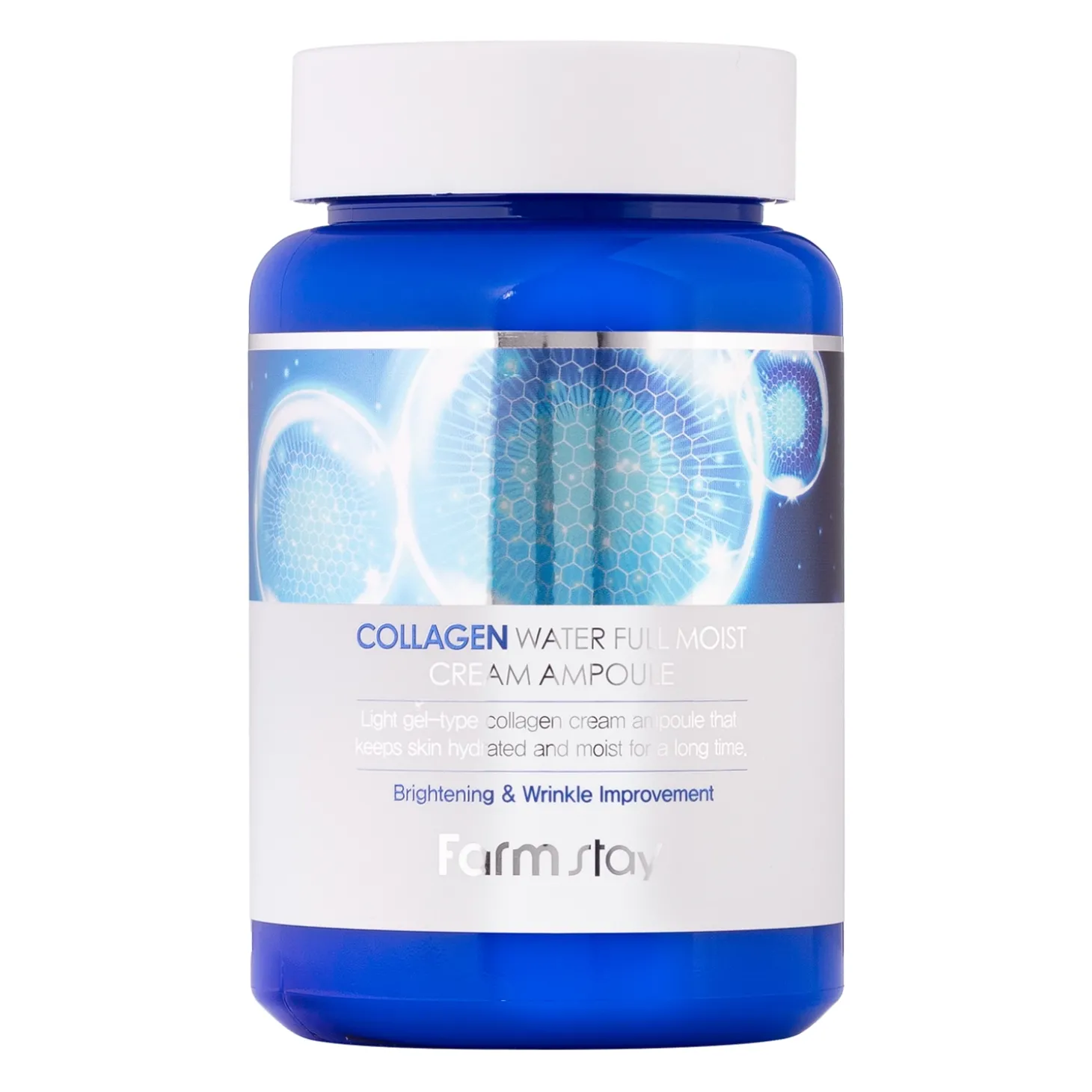Farmstay - Collagen Water Full Moist Cream Ampoule - Ampułka Kremowa do Twarzy z Kolagenem - 250ml