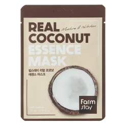 Farmstay - Real Coconut Essence Mask - Nawilżająco-Odżywcza Maska w Płachcie z Kokosem - 23ml/1szt