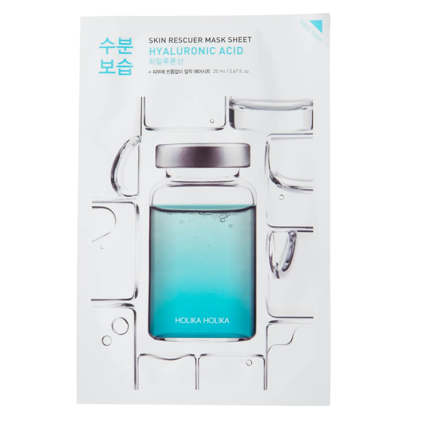 Holika Holika - Skin Rescuer Mask Sheet - Hyaluronic Acid - Nawilżająca Maska z Kwasem Hialuronowym - 20ml