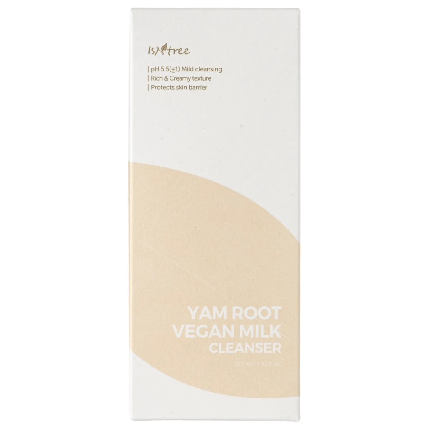 Isntree - Yam Root Vegan Milk Cleanser - Łagodzące Mleczko do Oczyszczania Twarzy - 220ml