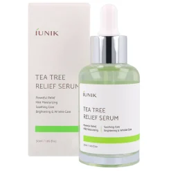 iUNIK - Tea Tree Relief Serum - Serum Dla Cery Problematycznej z Wodą z Drzewa Herbacianego - 50ml