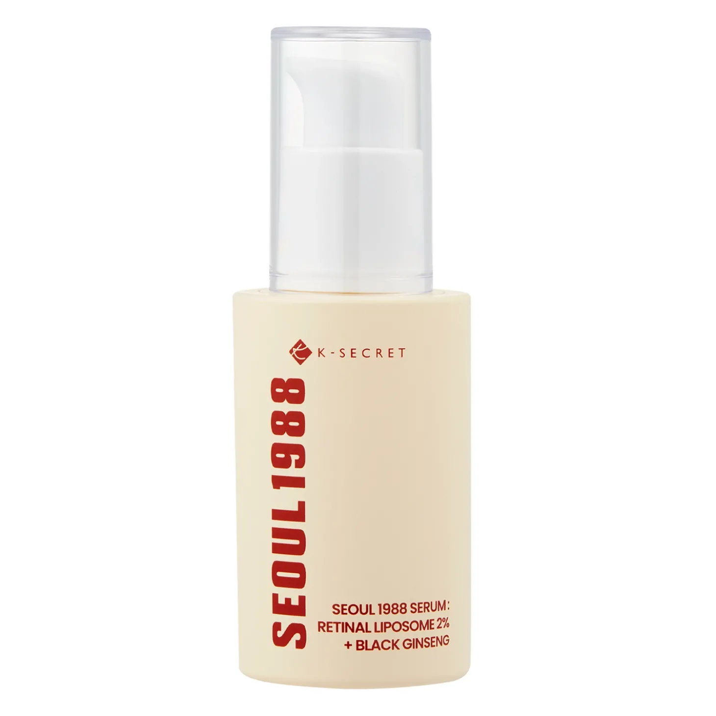 K-SECRET - SEOUL 1988 Serum : Retinal Liposome 2% + Black Ginseng - Ujędrniające Serum z Retinalem - 30ml