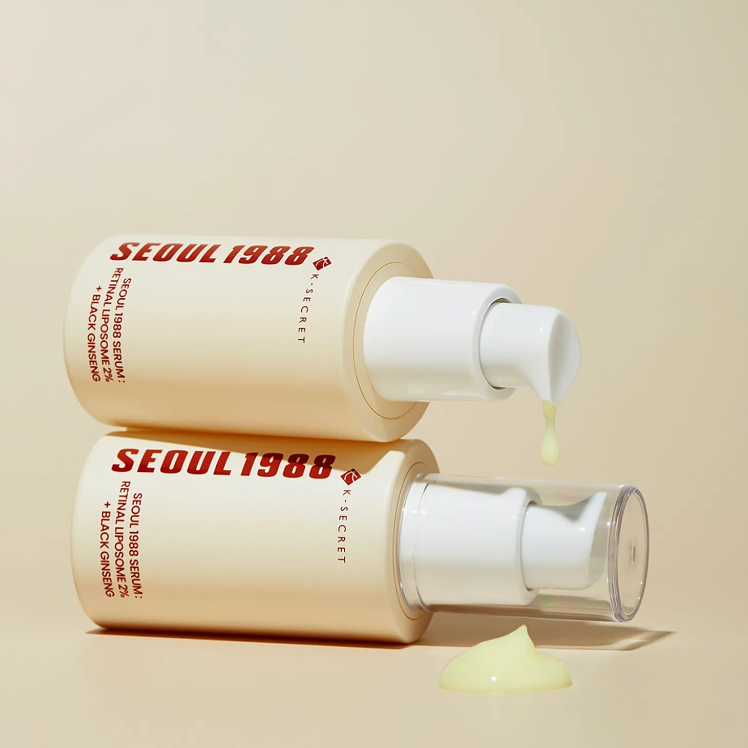 K-SECRET - SEOUL 1988 Serum : Retinal Liposome 2% + Black Ginseng - Ujędrniające Serum z Retinalem - 30ml