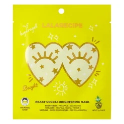 LalaRecipe - Heart Goggle Brightening Mask - Rozjaśniająca Maska w Płachcie pod Oczy - 7g