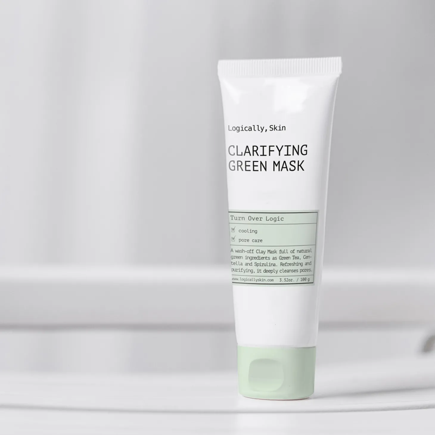 Logically, Skin - Clarifying Green Mask - Oczyszczająca Maska Glinkowa do Twarzy - 100g