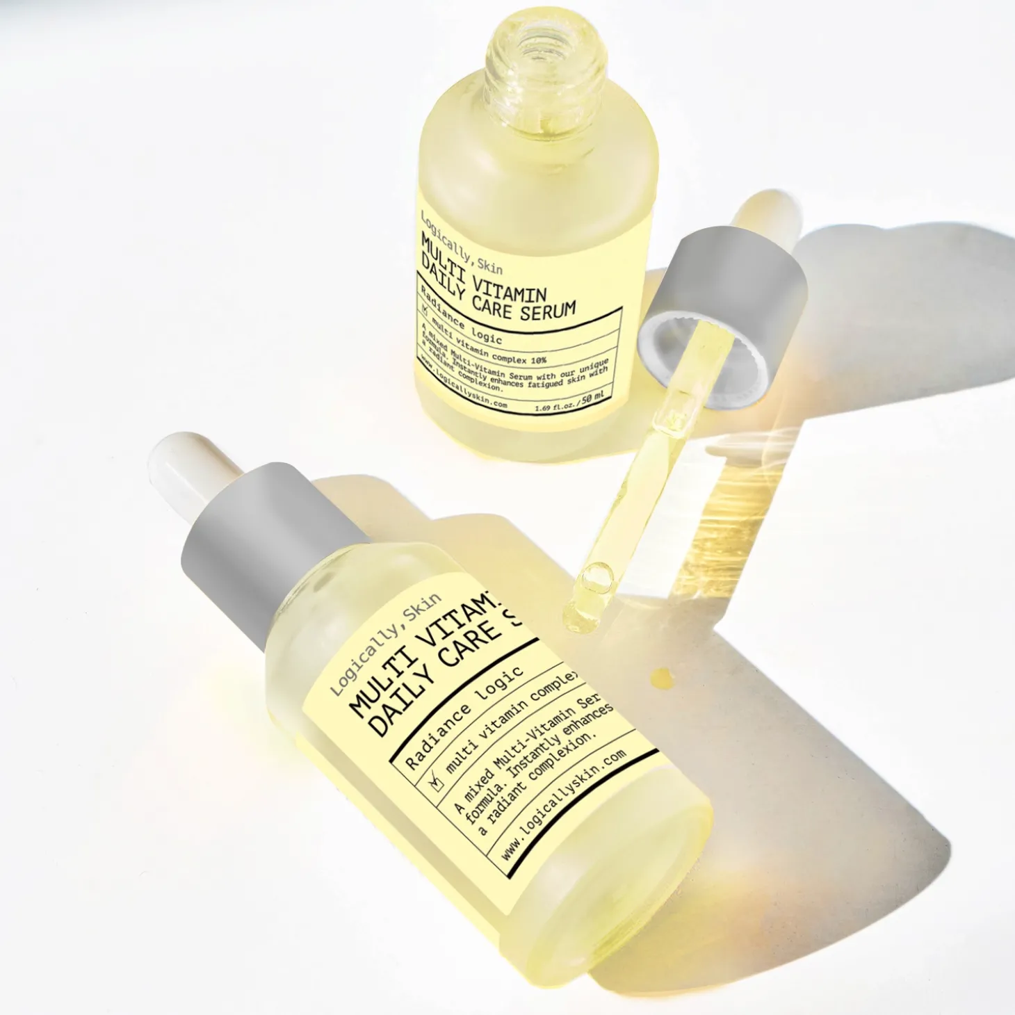 Logically, Skin - Multi Vitamin Daily Care Serum - Rozświetlające Serum Witaminowe do Twarzy - 50ml