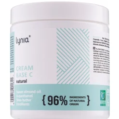 Lynia - Cream Base C Natural - Lekki Nawilżający Krem Bazowy z Witaminami B5 i E - 200ml