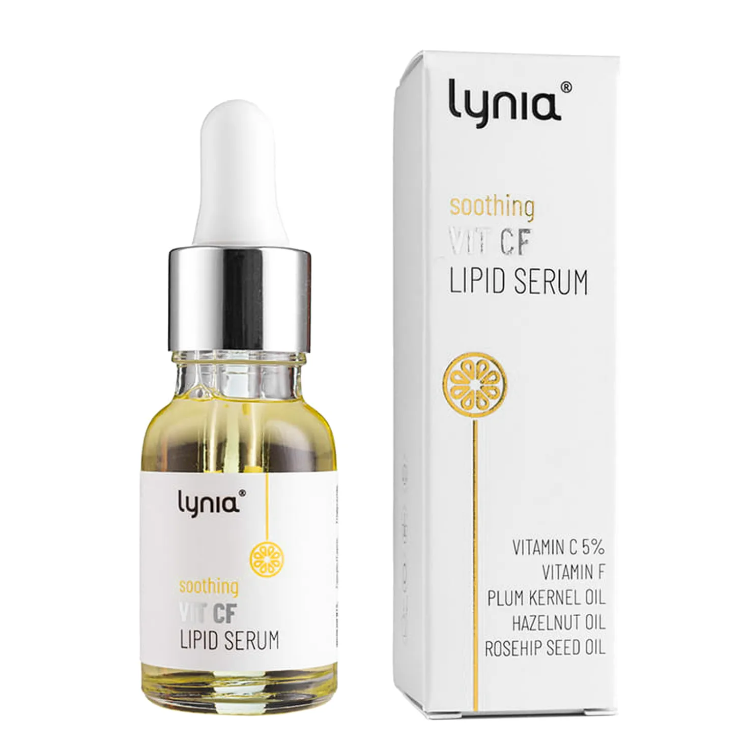 Lynia - Soothing Vit C F Lipid Serum - Łagodzące Serum Lipidowe z Witaminami C i F - 15ml