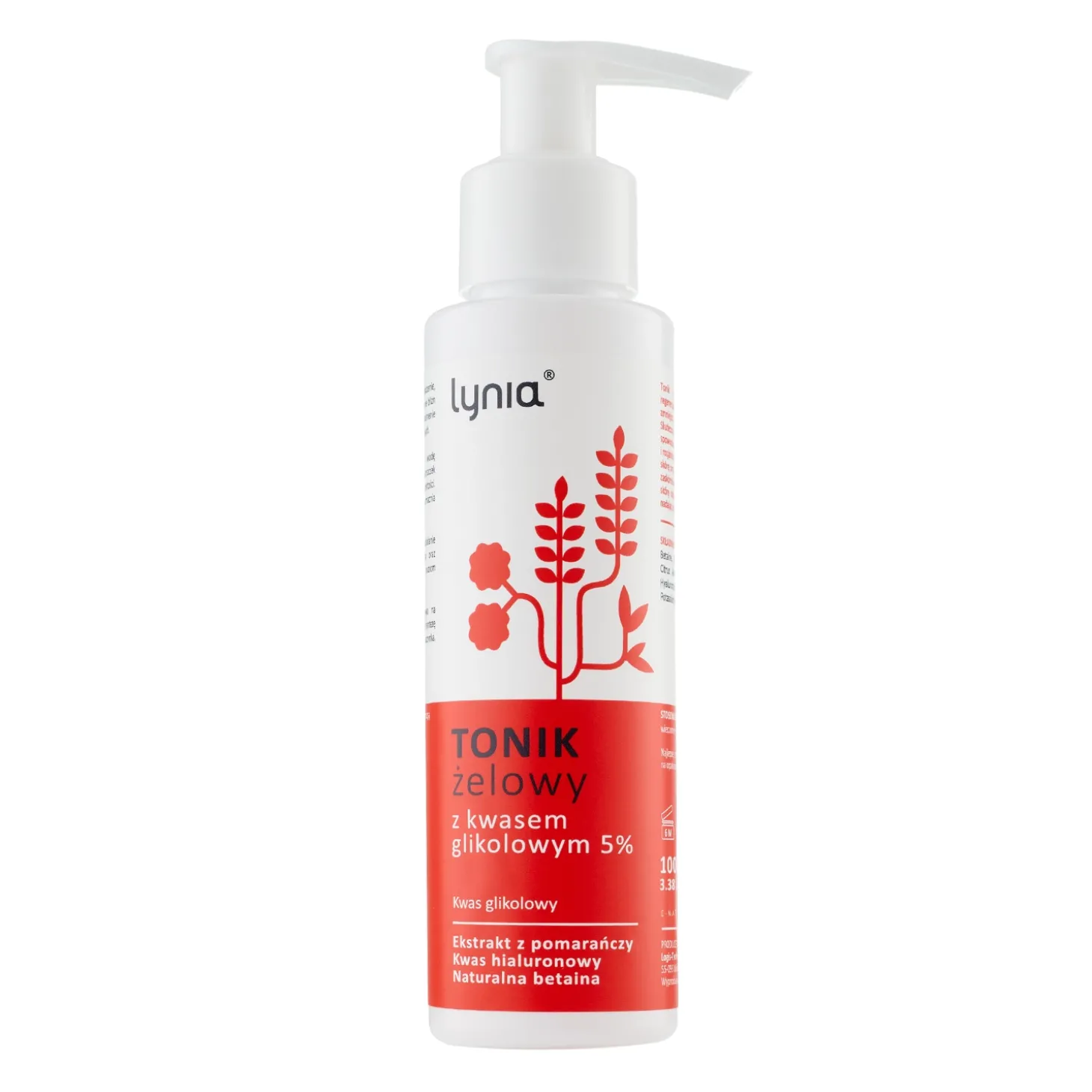Lynia - Tonik Żelowy z 5% Kwasem Glikolowym - 100ml