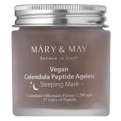 Mary&May - Calendula Peptide Ageless Sleeping Mask - Łagodząco-Ujędrniająca Maska na Noc - 110g