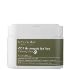 Mary&May - Cica Houttuynia Tea Tree Calming Mask - Zestaw Kojących Masek do Twarzy - 30szt.