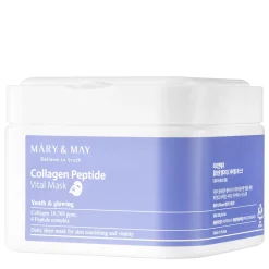 Mary&May - Collagen Peptide Vital Mask - Zestaw Ujędrniających Maseczek do Twarzy - 30szt