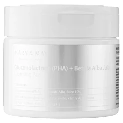 Mary&May - Gluconolactone (PHA)+Betula Alba Juice Cleansing Pad - Płatki Oczyszczająco-Peelingujące - 270ml/70szt