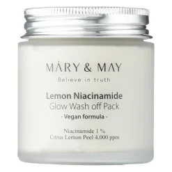 Mary&May - Lemon Niacinamide Glow Wash off Pack - Glinkowa Maska Rozjaśniająca - 125g