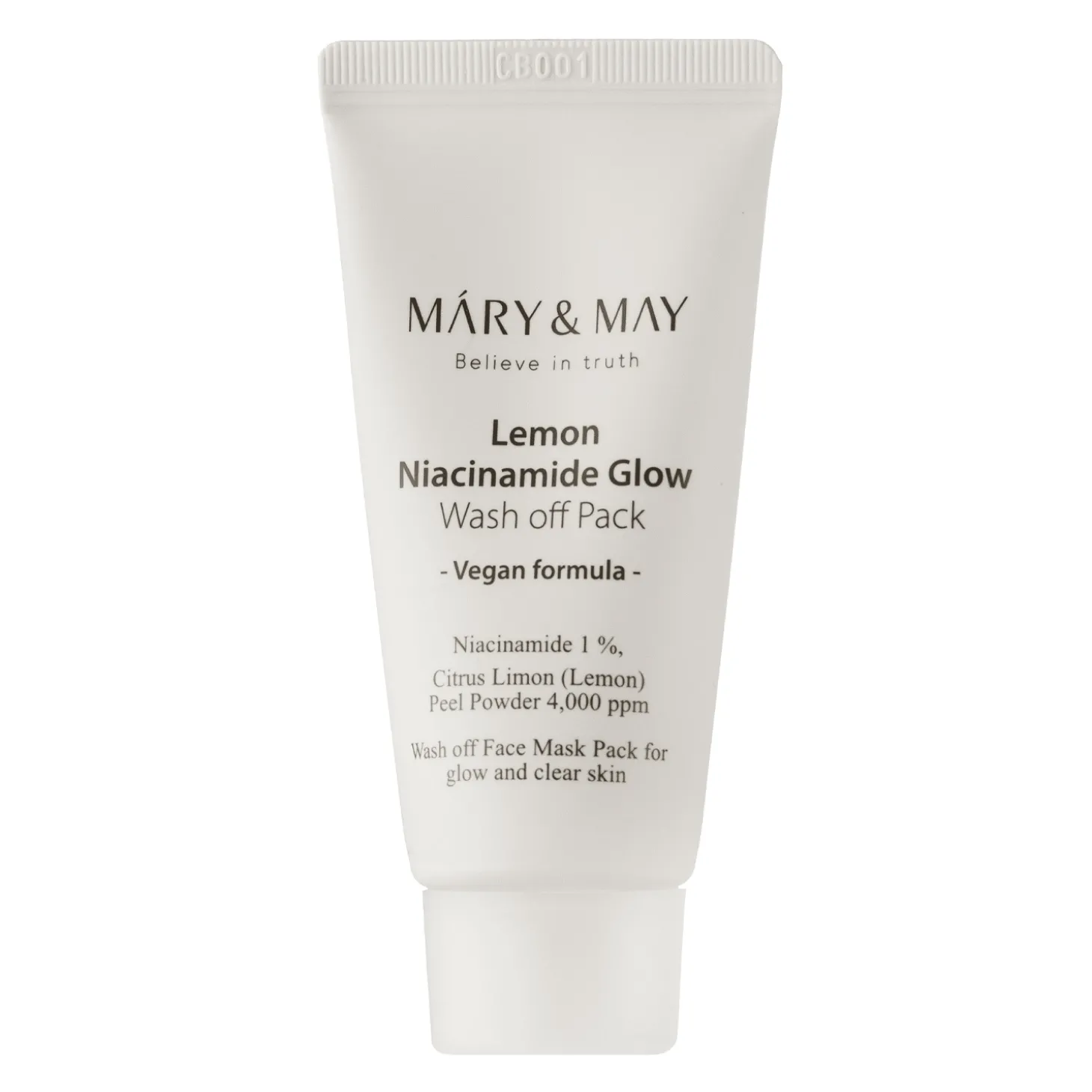 Mary&May - Lemon Niacinamide Glow Wash off Pack - Rozświetlająca Maska z Glinką - 30g