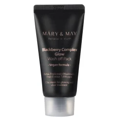 Mary&May - Vegan Blackberry Complex Glow Wash off Pack - Rozświetlająca Maseczka Glinkowa - 30g