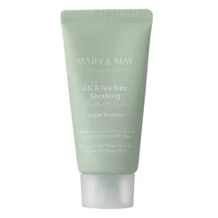 Mary&May - Vegan CICA TeaTree Soothing Wash off Pack - Maseczka Glinkowa - 30g