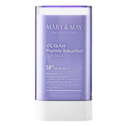 Mary&May - Vegan Peptide Bakuchiol Sun Stick SPF50+/PA++++ - Sztyft Przeciwsłoneczny z Peptydami - 18g