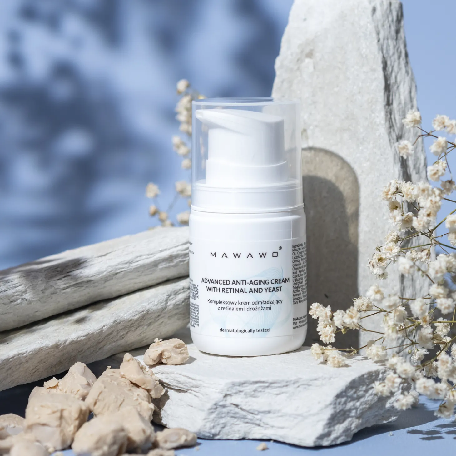 Mawawo - Advanced Anti-Aging Cream with Retinal and Yeast - Kompleksowy Krem Odmładzający z Retinalem i Drożdżami - 50ml