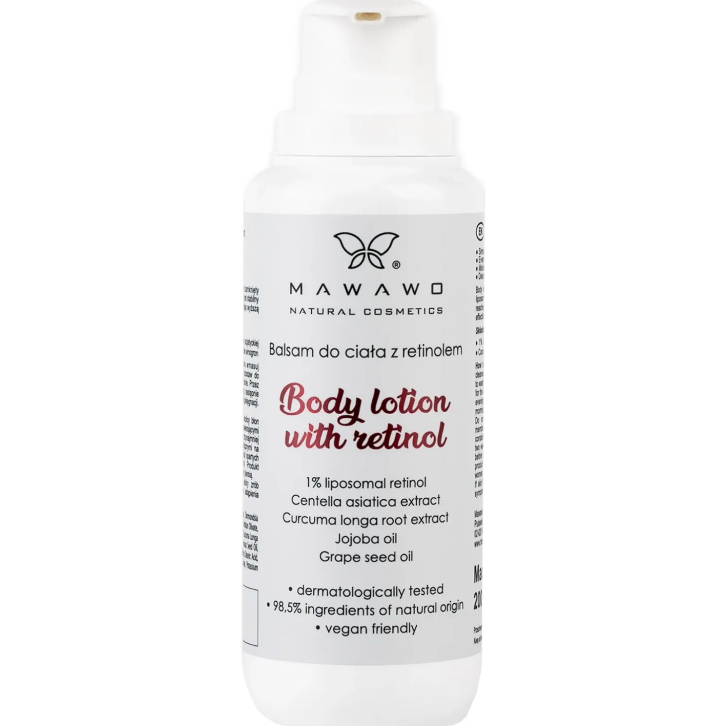 Mawawo - Body Lotion with Retinol - Balsam do Ciała z Retinolem - 200ml