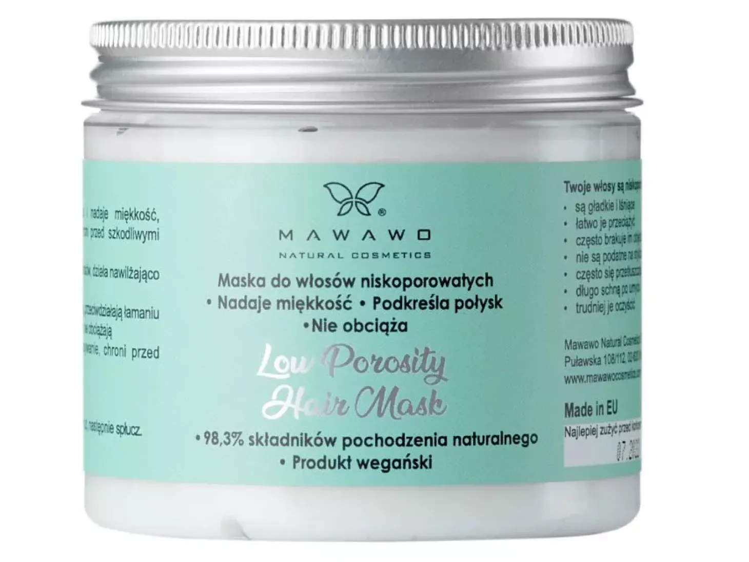 Mawawo - Low Porosity Hair Mask - Maska do Włosów Niskoporowatych - 200ml