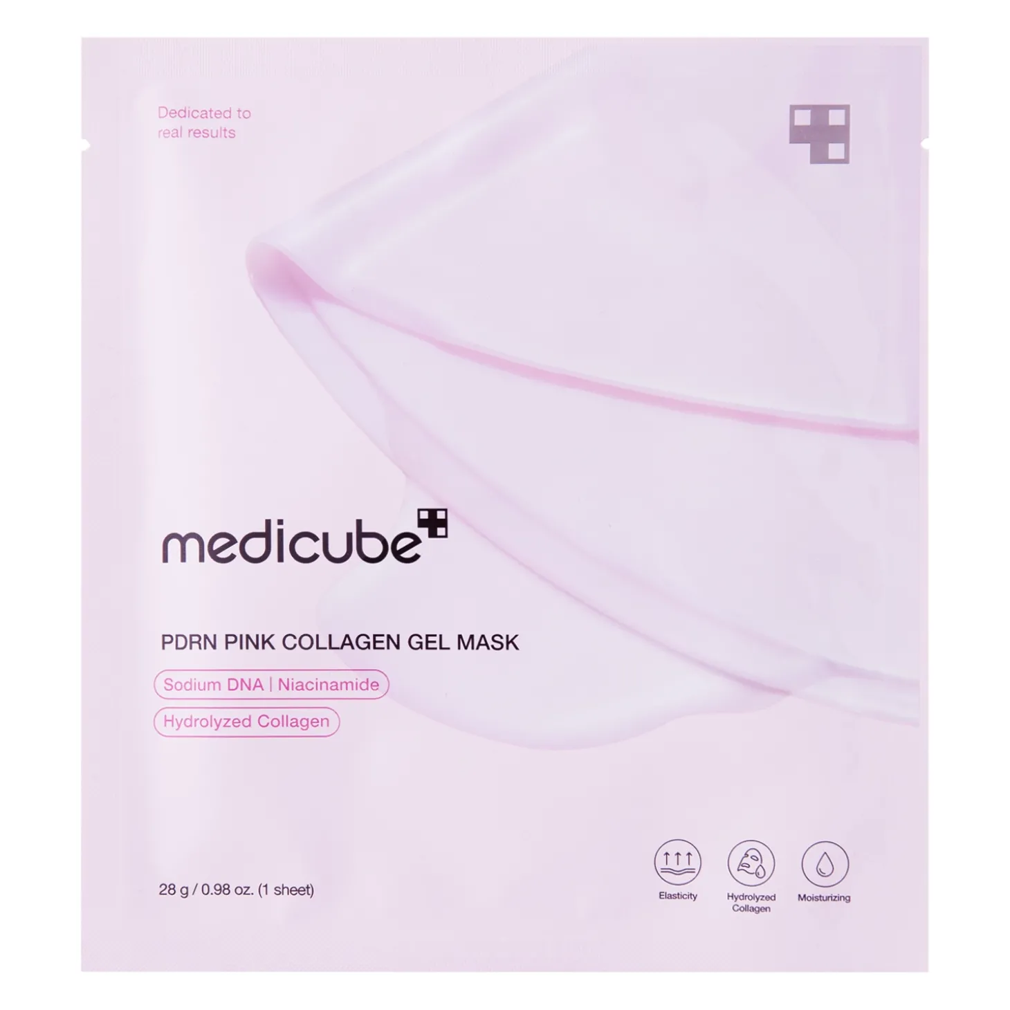 Medicube - PDRN Pink Collagen Jelly Gel Mask - Ujędrniajaca Maska Hydrożelowa do Twarzy - 1szt/28g