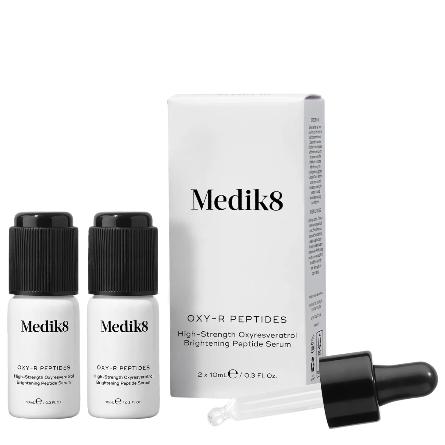 Medik8 - Oxy R - Peptides - Serum Peptydowe z Oksyresweratrolem Redukujące Przebarwienia - 2x10ml