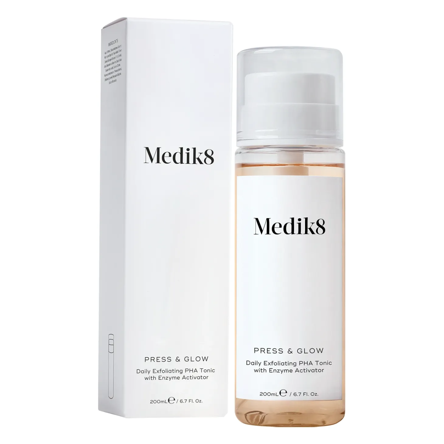 Medik8 - Press&Glow - Tonik z Kwasem PHA i Aktywatorem Enzymów Złuszczających - 200ml