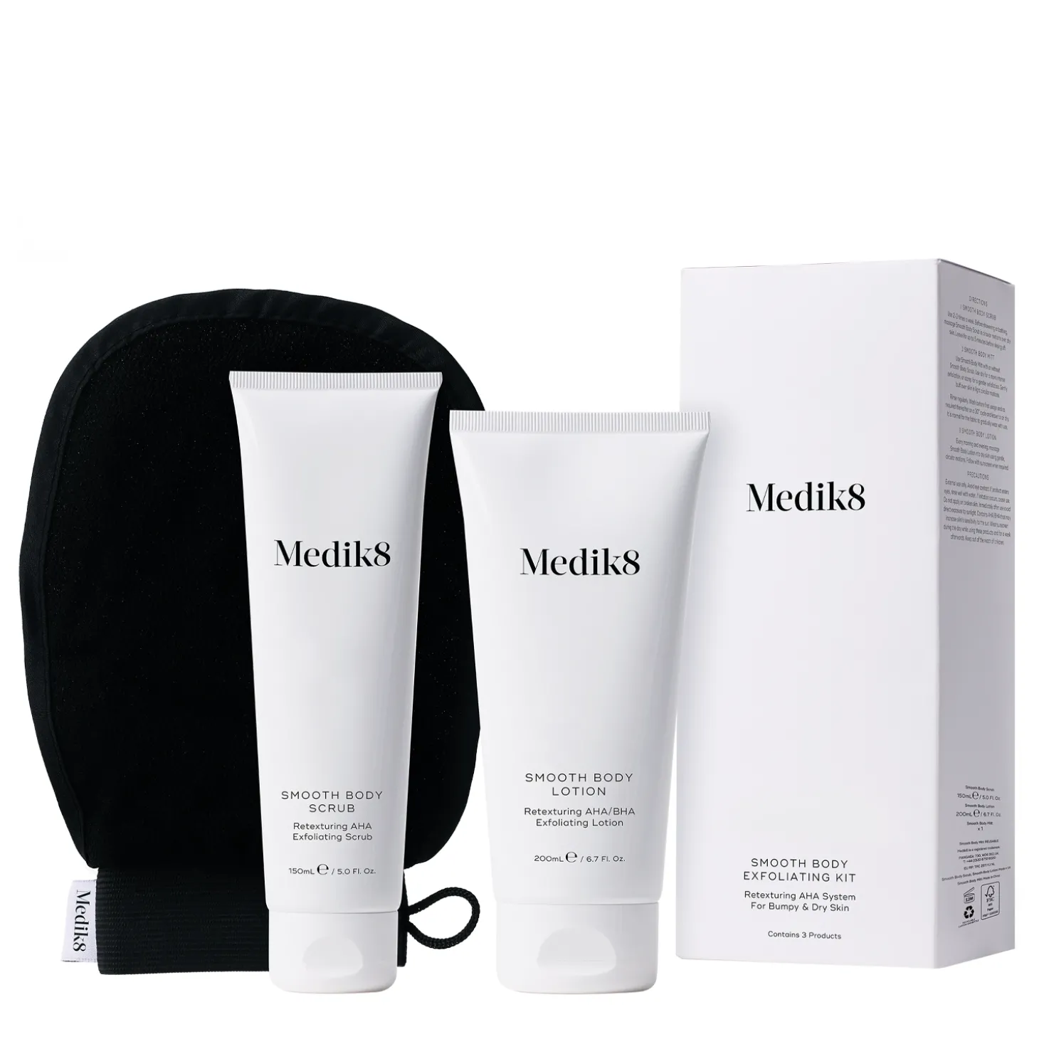 Medik8 - Smooth Body Exfoliating Kit - Rewitalizujący Zestaw dla Suchej Skóry - 150 ml | 200 ml