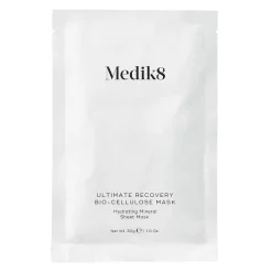 Medik8 - Ultimate Recovery Bio-Cellulose Mask - Hydrating Mineral Sheet Mask - Regenerująco - Kojące Maski do Twarzy z Kwasem Hialuronowym - 6 sztuk