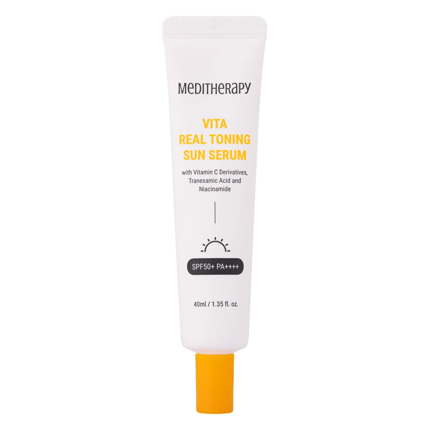 Meditherapy - Vita Real Toning Sun Serum SPF 50+ PA++++ - Nawilżające Serum do Twarzy z Filtrem - 40ml