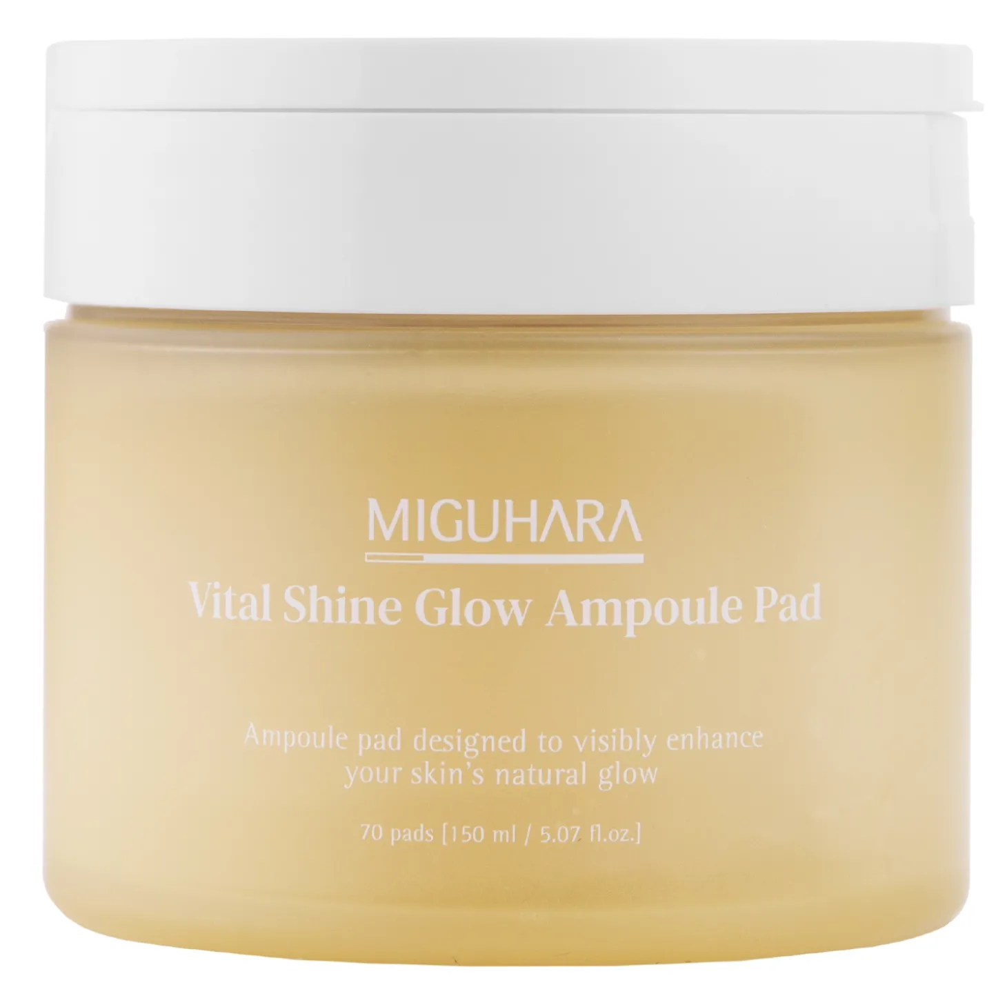 Miguhara - Vital Shine Glow Ampoule Pad - Rozjaśniające Płatki do Twarzy - 70szt/150ml