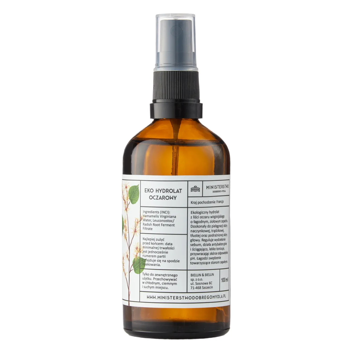 Ministerstwo Dobrego Mydła - Hydrolat Oczarowy - 100ml