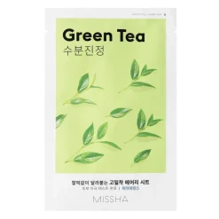 Missha - Airy Fit Sheet Mask - Green Tea - Nawilżająca Maska w Płachcie - 19g