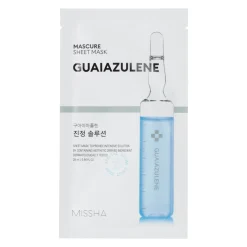 Missha - Mascure Guaiazulene Sheet Mask - Kojąca Maska w Płachcie do Twarzy - 28ml