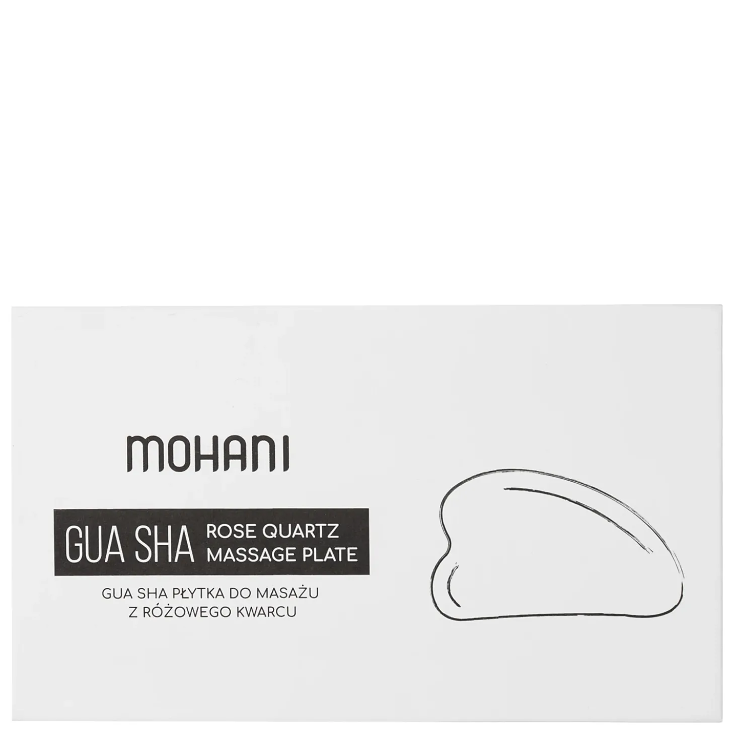 Mohani - Gua Sha - Płytka do Masażu z Różowego Kwarcu