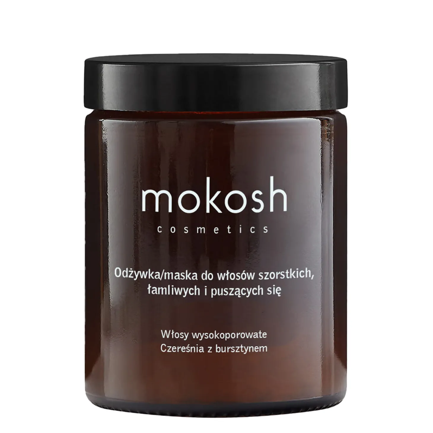 Mokosh - Odżywka/Maska do Włosów Szorstkich, Łamliwych i Puszących się - Czereśnia z Bursztynem - 180ml