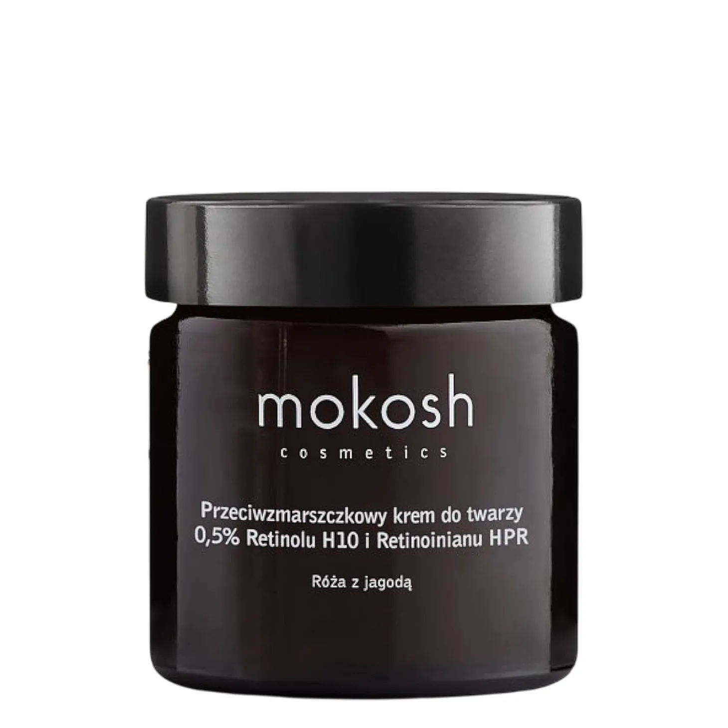 Mokosh - Przeciwzmarszczkowy Krem do Twarzy 0,5% (Retinolu H10 i Retinoinianu HPR) - Róża z Jagodą - 60ml