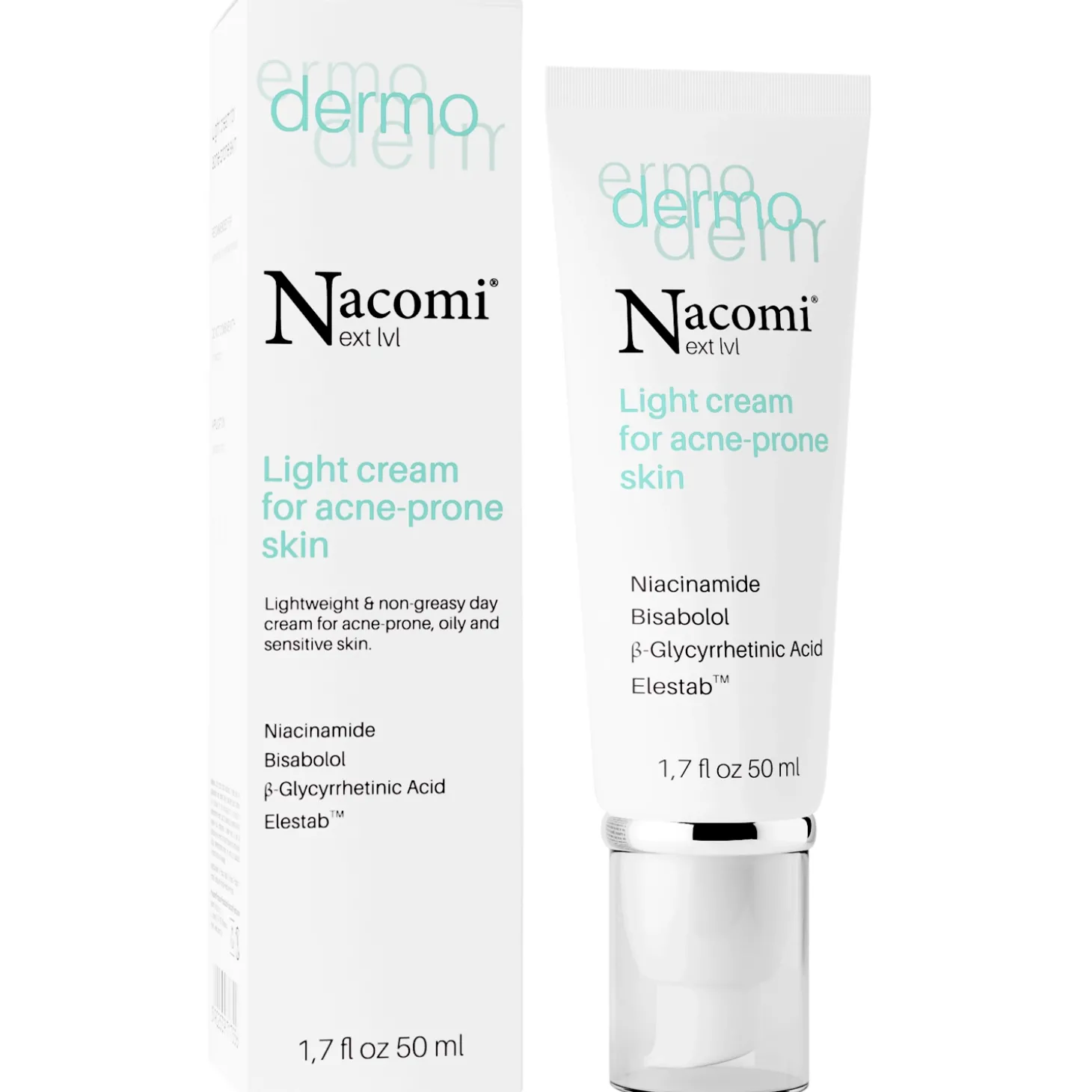 Nacomi - Dermo - Lekki Krem do Cery Trądzikowej - 50ml