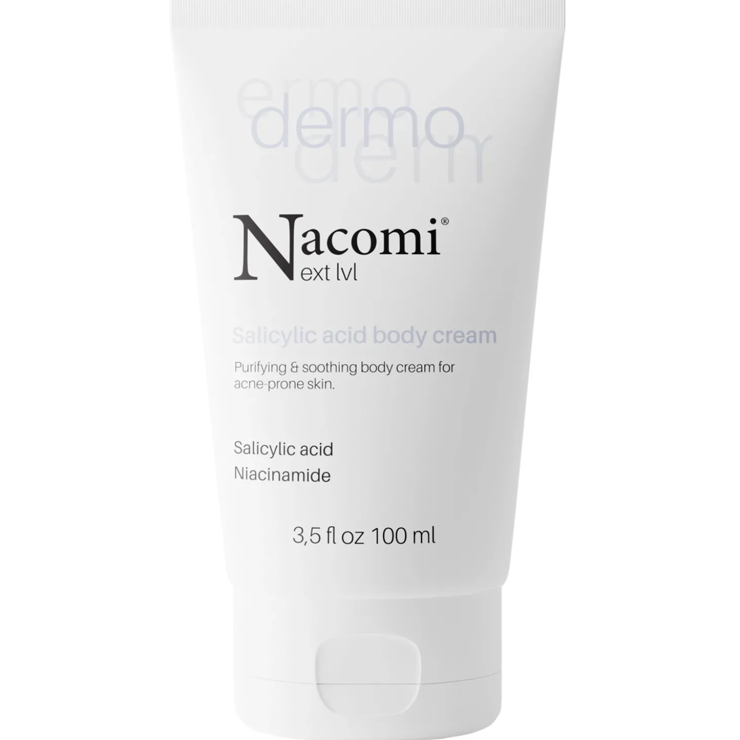 Nacomi - Dermo - Oczyszczająco - Łagodzący Krem do Ciała z Kwasem Salicylowym i Niacynamidem - 100ml